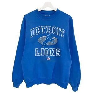 Retro Detroit Lions Football NFL Detroit Lions sweatshirt shirt royal blue